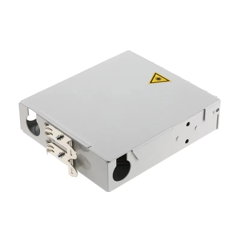 Telegartner 6 Port ST Duplex Multimode Fibre Optic Patch Panel Flat Panel Zinc Plated Sheet Steel 125x35x140mm H82050K0001