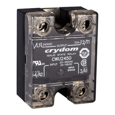 Crydom Solid State Relay Panel Mount, 50 A Load, 280 V AC Load, 280 V AC Control CW24