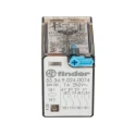 Finder Power Relay 24V DC Coil 7A Switching Current 4PDT Silver Alloy Contacts 55.34.9.024.0074