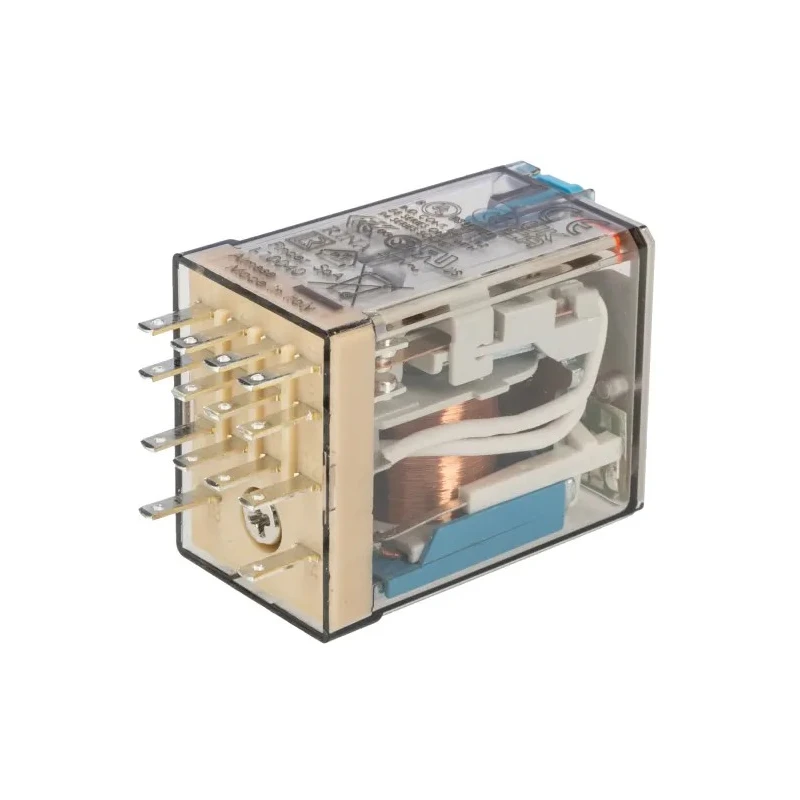 Finder Power Relay 24V DC Coil 7A Switching Current 4PDT Silver Alloy Contacts 55.34.9.024.0074