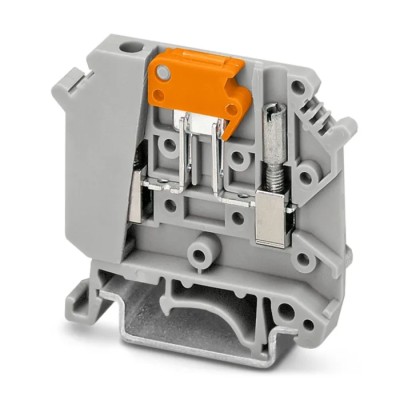Phoenix Contact Grey P Series Knife Disconnect Terminal Block, 0.2 to 6 mm², 1-Level, Screw Termination, 500 V, 16 3004032
