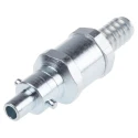 RS PRO Steel Pneumatic Quick Connect Coupling 3/8 in Male G 9.5mm Hose Tailpiece 776-8365