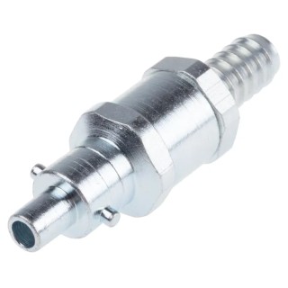 RS PRO Steel Pneumatic Quick Connect Coupling 3/8 in Male G 9.5mm Hose Tailpiece 776-8365