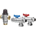 Altecnic Brass Thermostatic Washroom Valve CA-RS/MX5222, 10 bar Pressure, 30-50°C Temperature Range