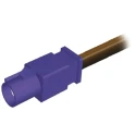 Telegartner SMBA Series RG174 Terminated Coaxial Cable 500mm Length Brown Polybutylene Terephthalate Jacket RG174 
