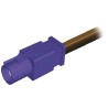 Telegartner SMBA Series RG174 Terminated Coaxial Cable 500mm Length Brown Polybutylene Terephthalate Jacket RG174