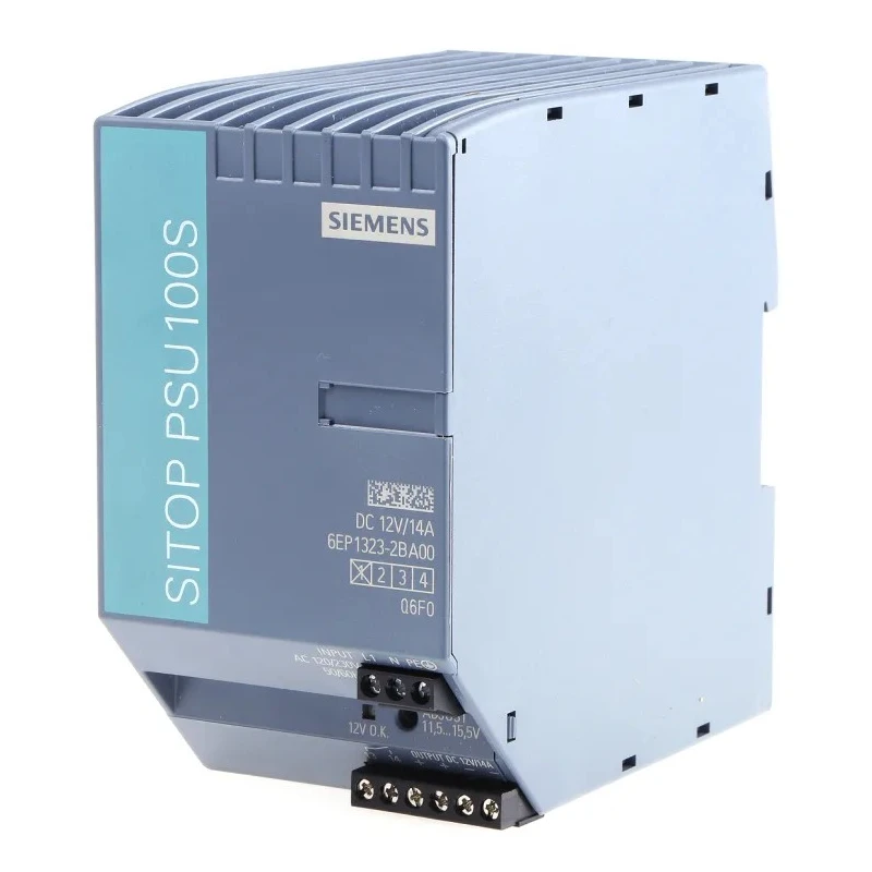 Siemens SITOP PSU100S Switched Mode DIN Rail Power Supply 264V AC Input 28V DC Output 14A 168W PSU100S