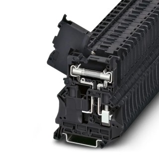 Phoenix Contact Fuse Modular Terminal Block Black 1-Level Fused Screw 630V 10A UT 6-HESI (6.3X32) 3046401