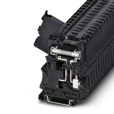 Phoenix Contact Fuse Modular Terminal Block Black 1-Level Fused Screw 630V 10A UT 6-HESI (6.3X32) 3046401