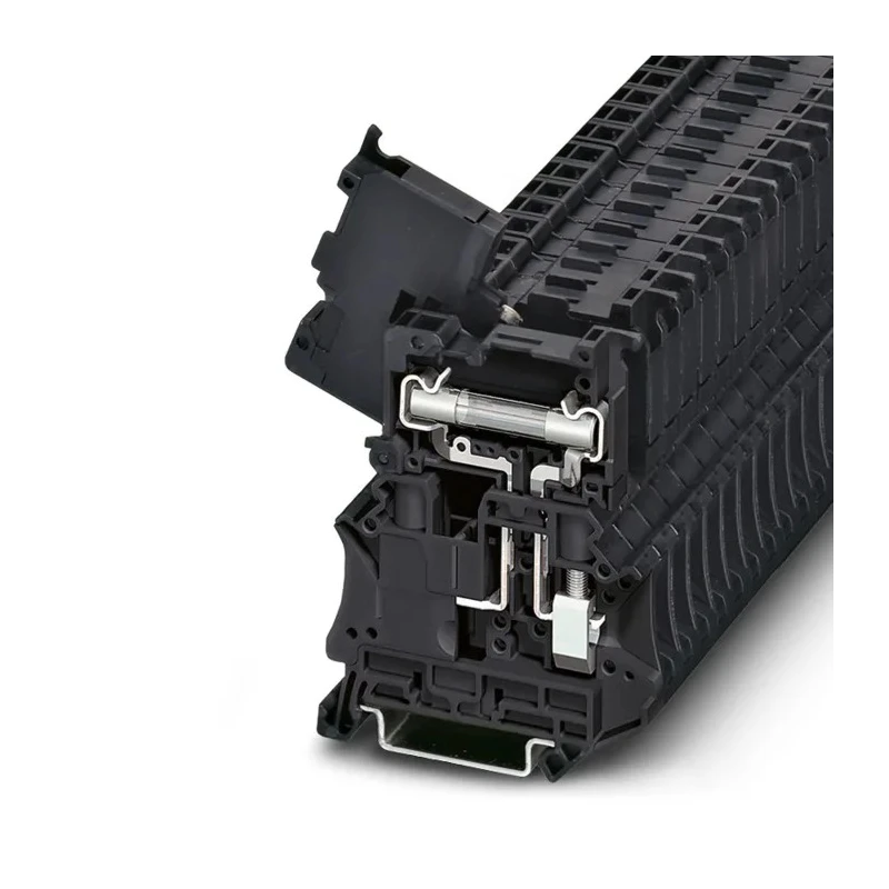 Phoenix Contact Fuse Modular Terminal Block Black 1-Level Fused Screw 630V 10A UT 6-HESI (6.3X32) 3046401