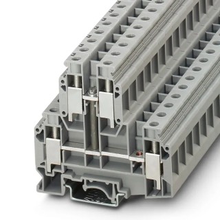 Phoenix Contact Grey Feed Through Double Level Terminal Block 0.5mm² to 16mm², 57A, 500V, Screw Termination UKKB 3003567