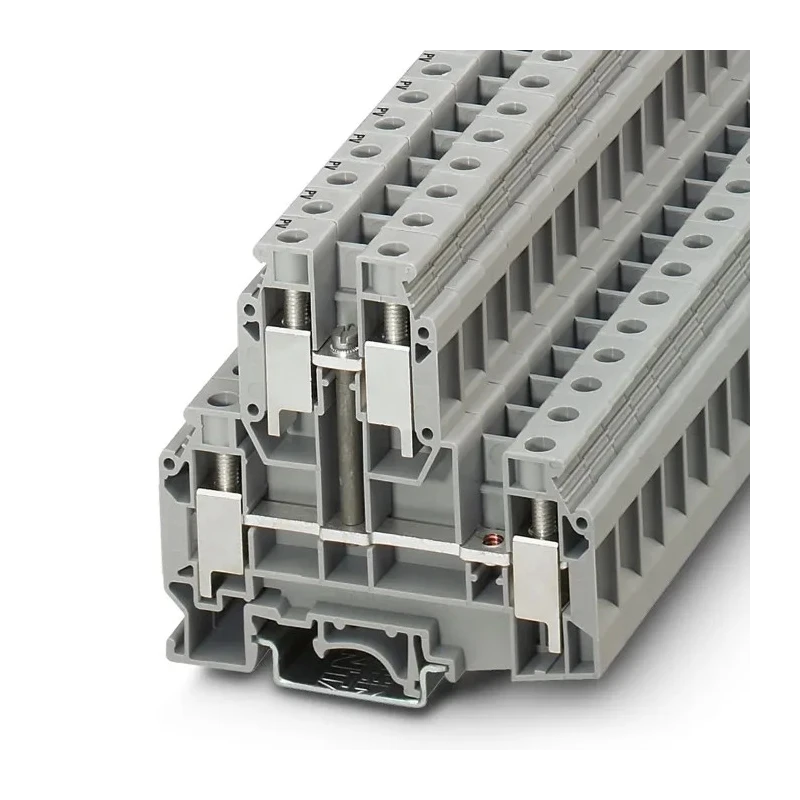 Phoenix Contact Grey Feed Through Double Level Terminal Block 0.5mm² to 16mm², 57A, 500V, Screw Termination UKKB 3003567