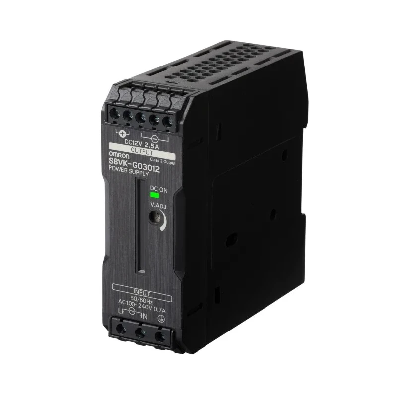 Omron S8VK-G Switched Mode DIN Rail Power Supply 100-240V AC 90-350V DC Input 12V DC Output 2.5A 30W 