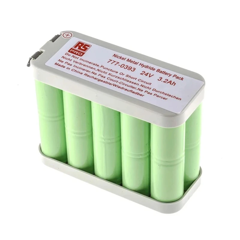 RS Pro 24 V Nickel Metal Hydride Rechargeable Battery Pack 20 Cells 3.2 Ah 777-0393