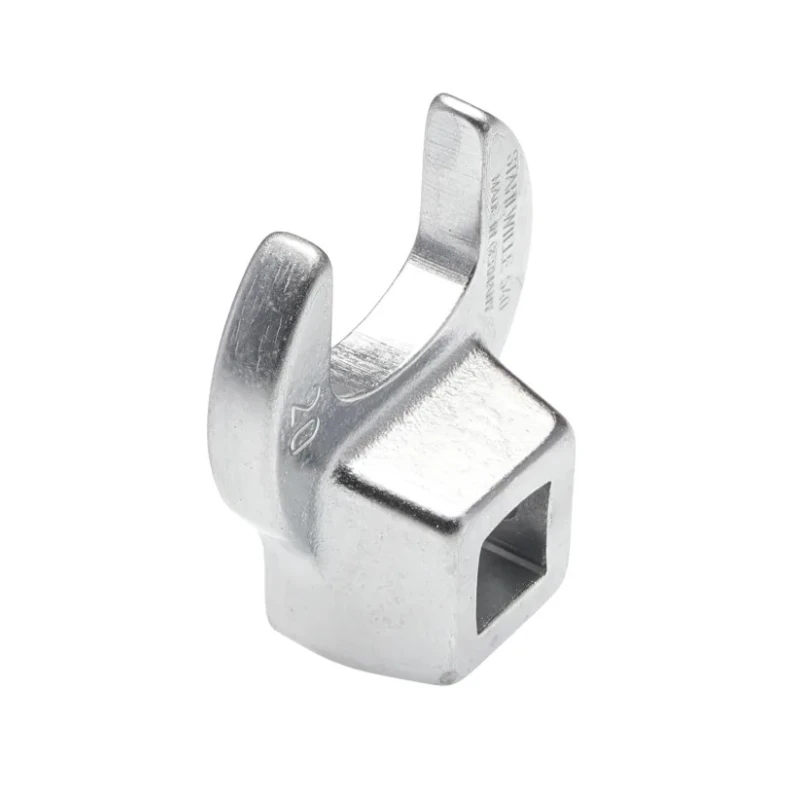 STAHLWILLE Crow Foot Spanner Head 20 mm, 3/8 in Insert, Chrome Finish 02200020