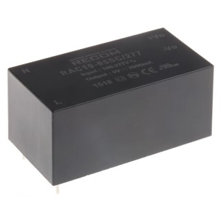 Recom Switching Power Supply 5V DC 10W 80-305V AC Input PCB Mount RAC10-05SC/277