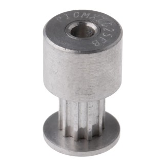 RS PRO Aluminium Timing Belt Pulley 6.4 mm Acceptable Belt Width 2 mm Pitch 10 Teeth P10MXL025FB