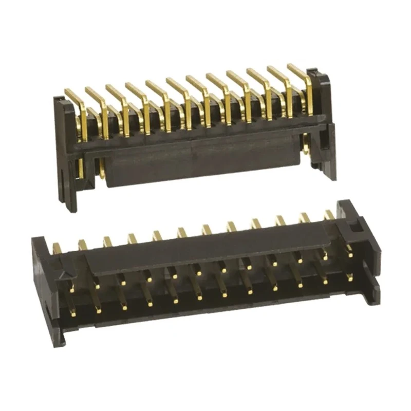 Hirose DF11 Series Right Angle Through Hole PCB Header 24 Contacts 2 mm Pitch 2 Row Shrouded DF11