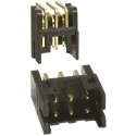 Hirose Right Angle Through Hole PCB Header Connector 6 Contacts 2 mm Pitch 2 Row Shrouded DF11