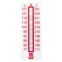 RS PRO Temperature Sensitive Label 77 °C to 127 °C 10 Levels 51mm x 18mm 779-9772