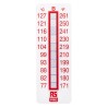 RS PRO Temperature Sensitive Label 77 °C to 127 °C 10 Levels 51mm x 18mm 779-9772