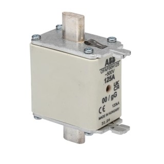 ABB 125A Centred Tag Fuse NH00 500V High Rupture Capacity Blade Tag OFAF00H125 1SCA022627R1630