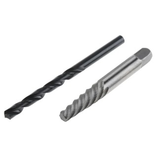 RS PRO 2 Piece Steel Screw Extractor Plastic Case Set 2 Pcs 779-8830