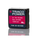 TRACOPOWER THN 30WI DC/DC Converter 24V DC 1.25A 75V DC Input 18V Input 30W PCB Mount Shielded Metal Case THN 30-4815WI