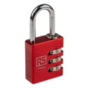RS PRO Aluminium Combination Padlock 5 mm Shackle, 30 mm Body 781-6041