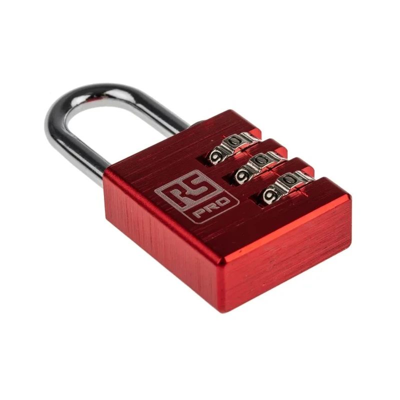 RS PRO Aluminium Combination Padlock 5 mm Shackle, 30 mm Body 781-6041