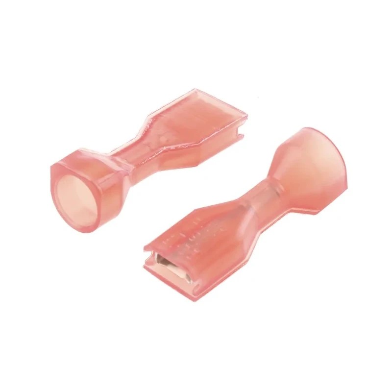 TE Connectivity FASTON 0.187 Red Insulated Female Crimp Receptacle, Crimp, 4.75 x 0.81 mm Tab Size 22 AWG to 18 2-520275-2