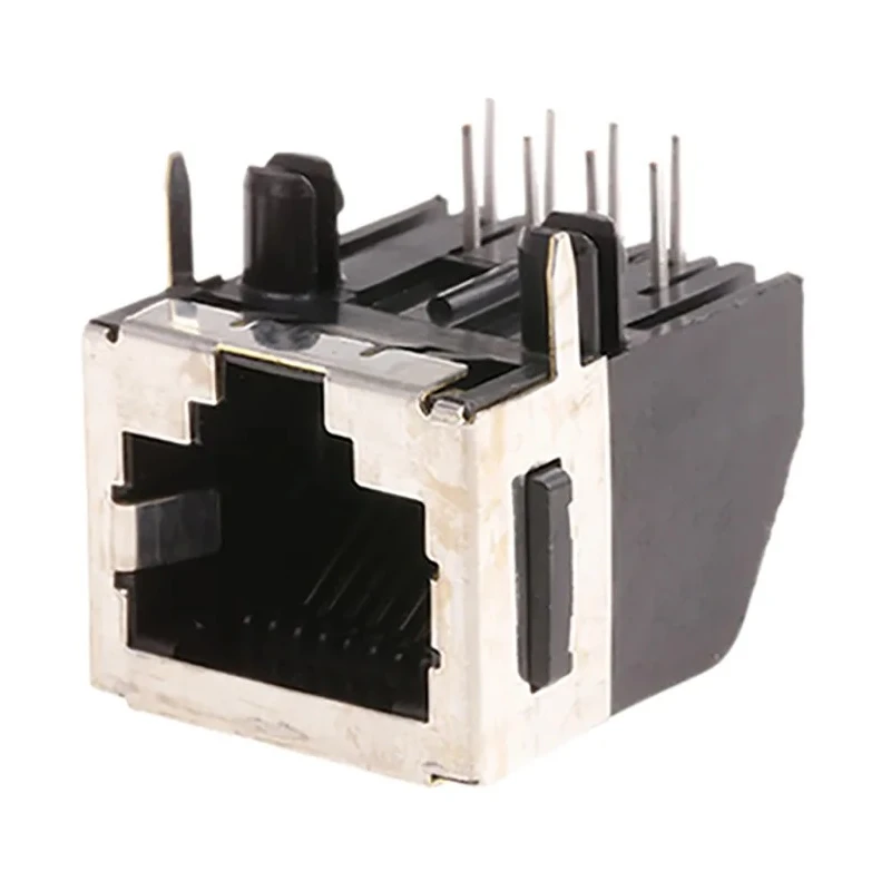 TE Connectivity RJ45 Socket Female, Through Hole, Cat3 Shielded Right Angle 1 Port 8 Way 