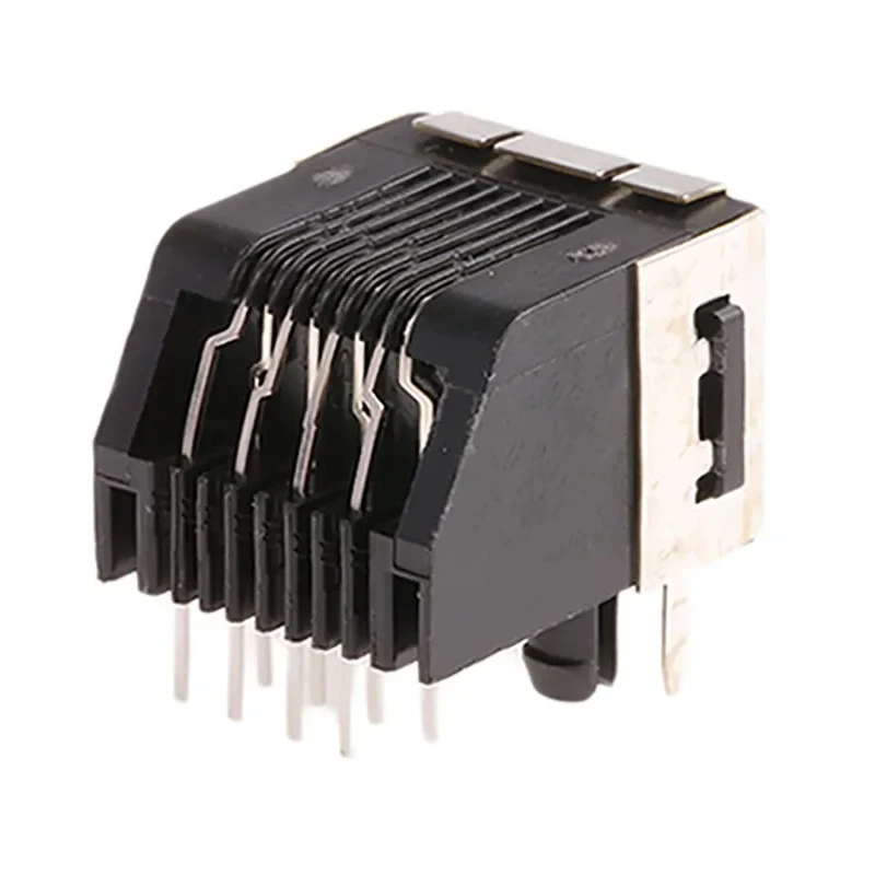 TE Connectivity RJ45 Socket Female, Through Hole, Cat3 Shielded Right Angle 1 Port 8 Way 