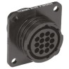 TE Connectivity Circular Connector, 14 Contacts, Flange Mount, Socket, Female, IP65, Thermoplastic Housing, 600V 206043-4