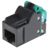 Schneider Electric Actassi Series RJ45 Connector Female Cable Cat5e U/UTP Shield Straight 1 Port 8 Way RJ45