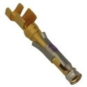TE Connectivity Female Crimp Circular Connector Contact, Contact Size 16, Wire Size 14 and 18 AWG, Gold Plated 1-66360-4