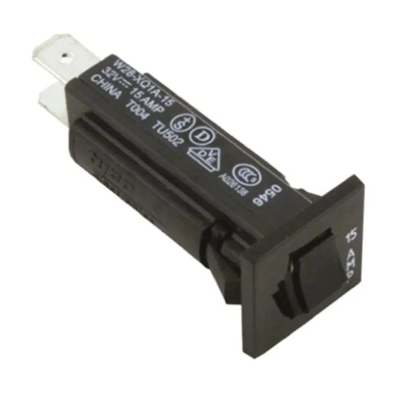 TE Connectivity Thermal Circuit Breaker 15A Current Rating 1-Pole, Direct Mount W28-XT1A-15