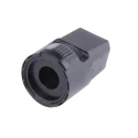 Vishay 22.5 mm Knob Diameter Black Plastic Dial Potentiometer Knob for 6.35 mm Circular Shaft 50A21B10