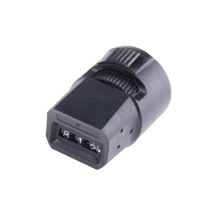 Vishay 22.5 mm Knob Diameter Black Plastic Dial Potentiometer Knob for 6.35 mm Circular Shaft 50A21B10