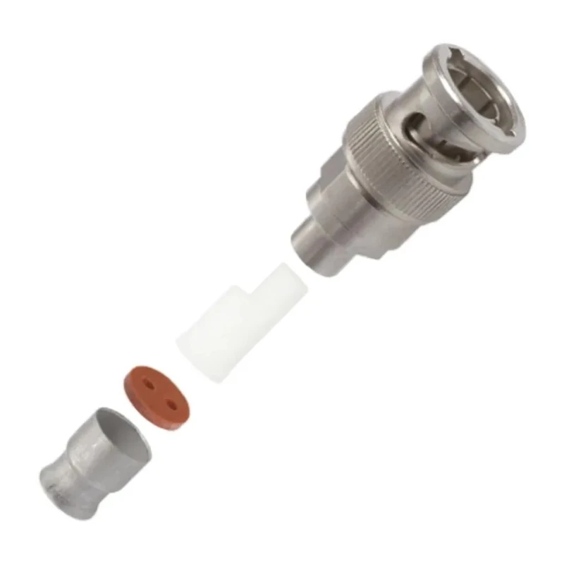 TE Connectivity AMP Series Twin Axial Coaxial Connector Cable Male Straight Body Crimp 5332225-5
