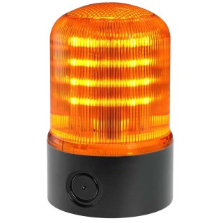 RS PRO M-LINE FLR Series Amber Beacon 240V AC LED 92mm Diameter x 148mm Height IP66 Industrial Signal Beacon 199-9768