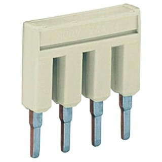 WAGO Jumper Bar Accessory for 2000 Series Terminal Blocks Light Grey RoHS Compliant 2000-404