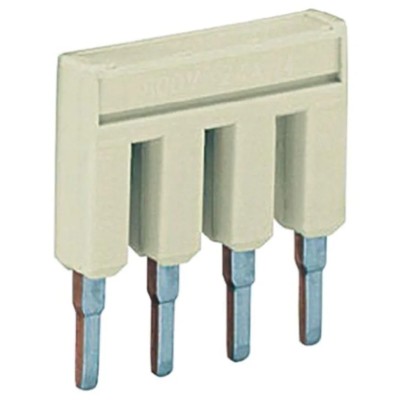 WAGO Jumper Bar Accessory for 2000 Series Terminal Blocks Light Grey RoHS Compliant 2000-404