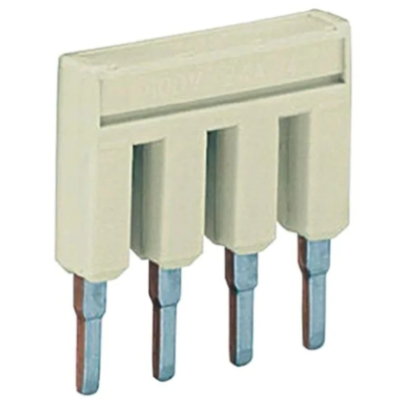 WAGO Jumper Bar Accessory for 2000 Series Terminal Blocks Light Grey RoHS Compliant 2000-404