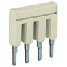 WAGO Jumper Bar Accessory for 2000 Series Terminal Blocks Light Grey RoHS Compliant 2000-404