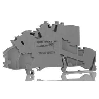 WAGO Multi Level Terminal Block Grey, 2.5mm² Cable CSA, 3-Level, Cage Clamp Termination 2003-7642