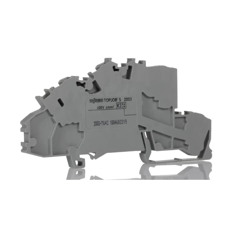 WAGO Multi Level Terminal Block Grey, 2.5mm² Cable CSA, 3-Level, Cage Clamp Termination 2003-7642