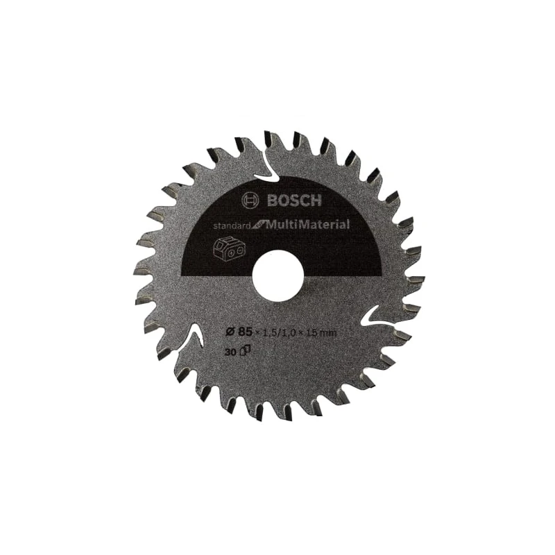 Bosch Circular Saw Blade for Brass, Copper, Aluminium 85mm Diameter 30 Teeth Tungsten Carbide 2608837752
