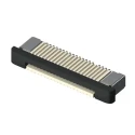 Samtec ZF1 0.5 mm Pitch 30 Way Horizontal Female Edge Connector, Solder Termination ZF5S-30-02-T-WT