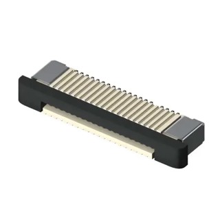 Samtec ZF1 0.5 mm Pitch 30 Way Horizontal Female Edge Connector, Solder Termination ZF5S-30-02-T-WT